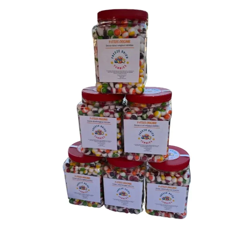 freeze dried skittles tubs
